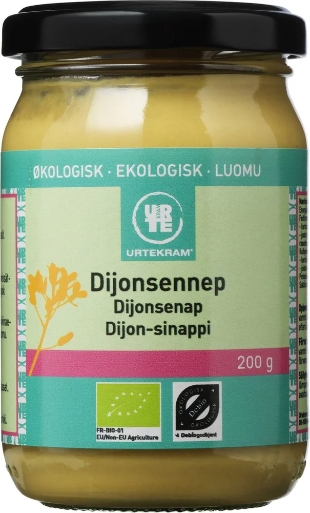 Urtekram Food Dijon Sennep Ø – 200 g. v:3132333