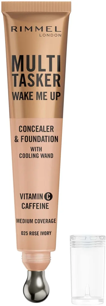 Rimmel Multi Tasker Wake Me Up Concealer & Foundation Rose Ivory 025 v:5754596 Rimmel Multi Tasker Wake Me Up Concealer & Foundation Rose Ivory 025 v:5754596