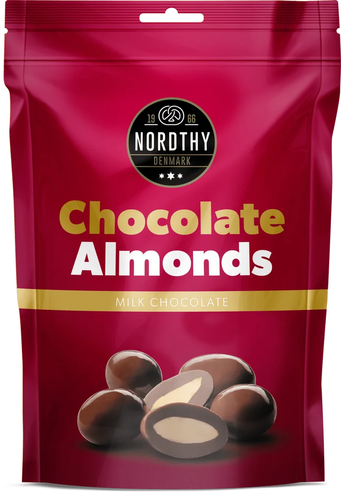Nordthy Sjokolademandler, melkesjokolade – 100 g v:6912962