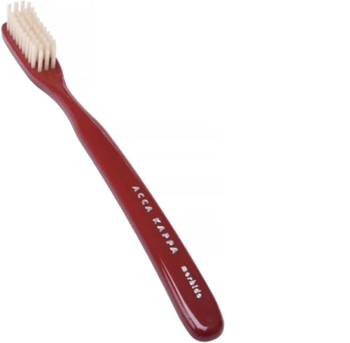 Acca Kappa Tooth Brush Vintage Medium Natural Bristles Red v:4376232 Acca Kappa Tooth Brush Vintage Medium Natural Bristles Red v:4376232