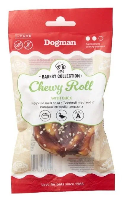 Dogman Bakery Collection Chewy Roll Duck S 7,5cm v:9842610