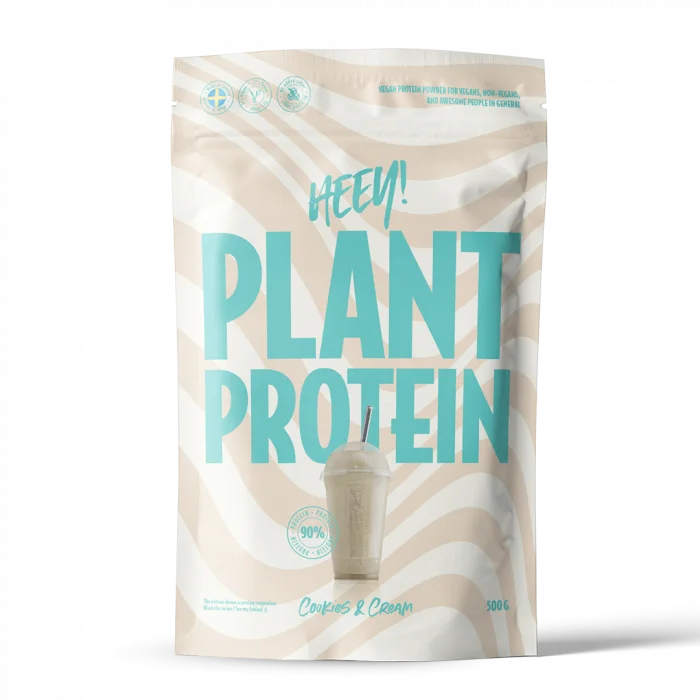 Heey! Vegansk Protein Cookies & Cream 500 g v:5973478 Heey! Vegansk Protein Cookies & Cream 500 g v:5973478