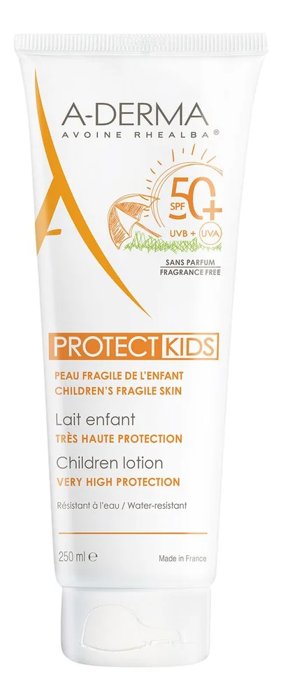 A-DERMA Protect Kids Lotion SPF50+ – 250 ml. v:3310254 A-DERMA Protect Kids Lotion SPF50+ – 250 ml. v:3310254