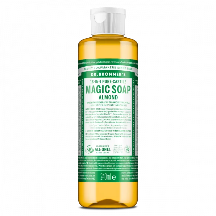Dr. Bronner’s Magic Soap Almond flytende såpe v:6204867 Dr. Bronner’s Magic Soap Almond flytende såpe v:6204867