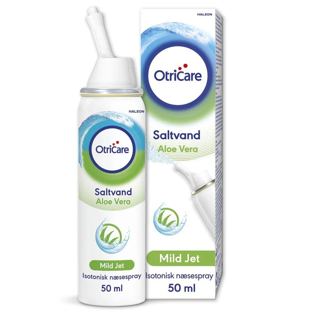 Otricare Saltvann Nesespray m/aloe vera – 50 ml. v:4859083 Otricare Saltvann Nesespray m/aloe vera – 50 ml. v:4859083
