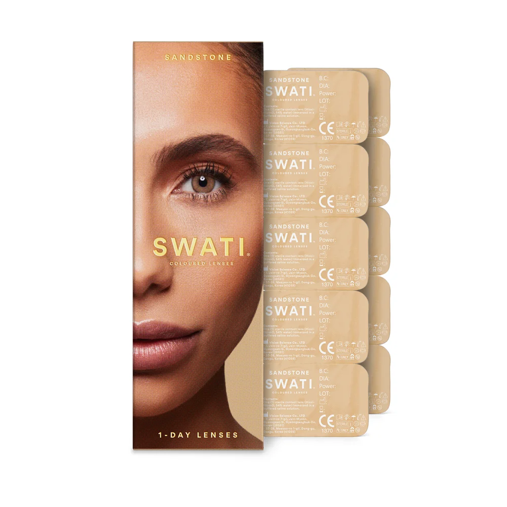 Coloured Lenses Sanstone 1-Day Lenses - SWATI Cosmetics v:9396625