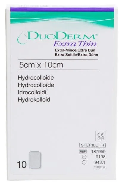 Duoderm Ekstra Tynn Bandasje 5x10cm 10stk v:6426206