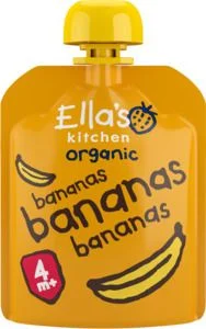 Ella's kitchen Banan økologisk fruktpuré klemmepose 70 g v:2021458 Ella's kitchen Banan økologisk fruktpuré klemmepose 70 g v:2021458