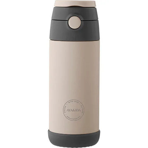 Barneflaske med sugerør 350 ml | Krembeige v:4073508 Barneflaske med sugerør 350 ml | Krembeige v:4073508