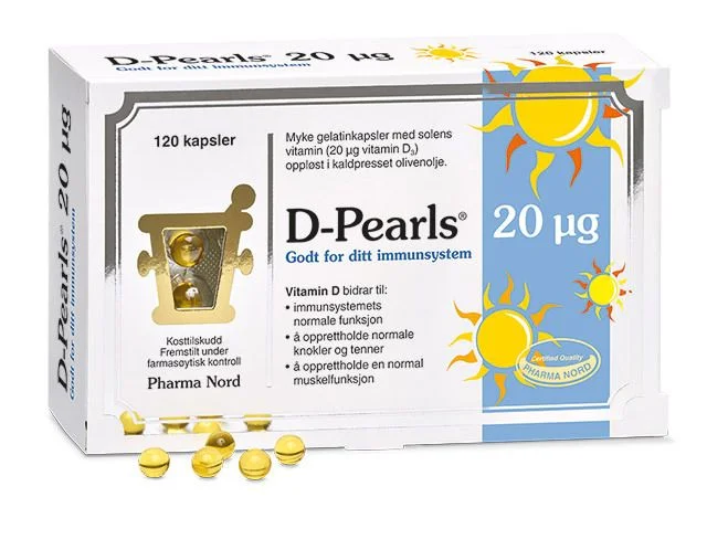 Pharma Nord D-Pearls 20 µg – 120 kaps. v:6701793 Pharma Nord D-Pearls 20 µg – 120 kaps. v:6701793
