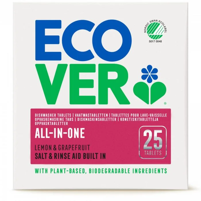 ECOVER Oppvaskmaskintabletter All-in-one 25 tbl – oppvaskmaskintabletter v:3682664
