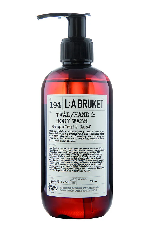 194 Hand & Body Wash Grapefruit Leaf 240 ml – L:A BRUKET v:4240262 194 Hand & Body Wash Grapefruit Leaf 240 ml – L:A BRUKET v:4240262