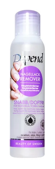 Depend nail polish remover lilla 100 ml – acetonfri neglelakkfjerner v:2943174 Depend nail polish remover lilla 100 ml – acetonfri neglelakkfjerner v:2943174