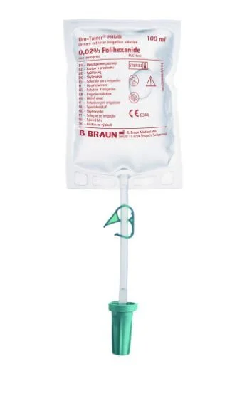 B. Braun Uro-Tainer Polihexanide 0.02 % skyllevæske 10×100 ml v:2579224 B. Braun Uro-Tainer Polihexanide 0.02 % skyllevæske 10×100 ml v:2579224