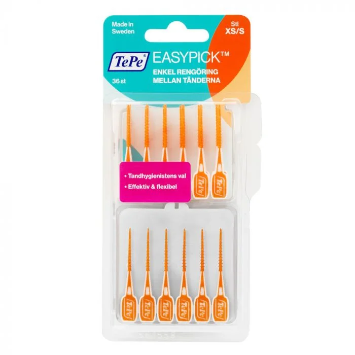TePe EasyPick tannpirker str XS/S oransje 36 stk v:2191124 TePe EasyPick tannpirker str XS/S oransje 36 stk v:2191124