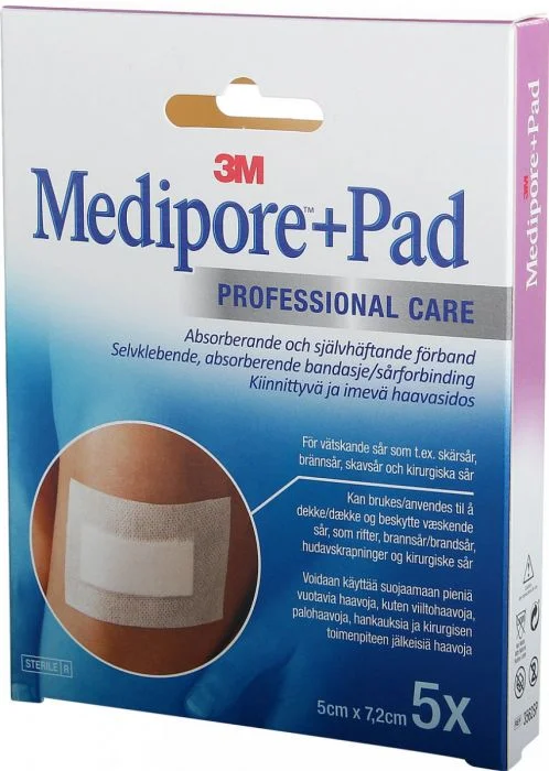 3M Medipore +Pad Kompress 5X7,2Cm 5stk v:1547354 3M Medipore +Pad Kompress 5X7,2Cm 5stk v:1547354