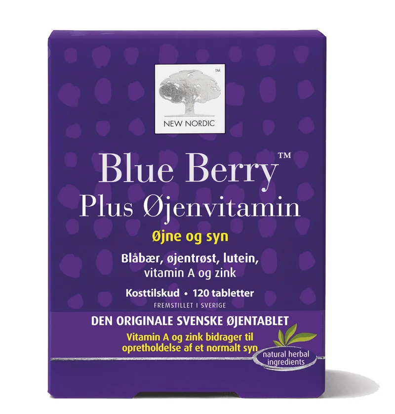 New Nordic Blue Berry Plus Øyenvitamin v:4783515 New Nordic Blue Berry Plus Øyenvitamin v:4783515
