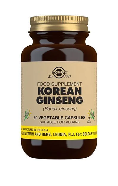 Solgar Korean Ginseng 520 mg – 50 kaps. v:7405450 Solgar Korean Ginseng 520 mg – 50 kaps. v:7405450