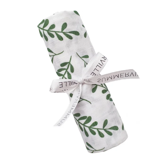 Summerville Muslin babyteppe floral basil 1 stk v:2491989