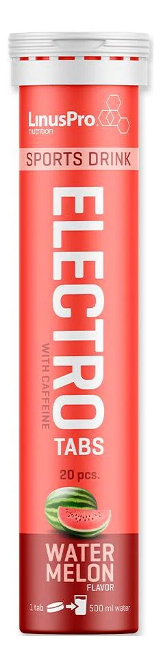 LinusPro Electrolyt Tabs Watermelon – 20 stk. v:6097219