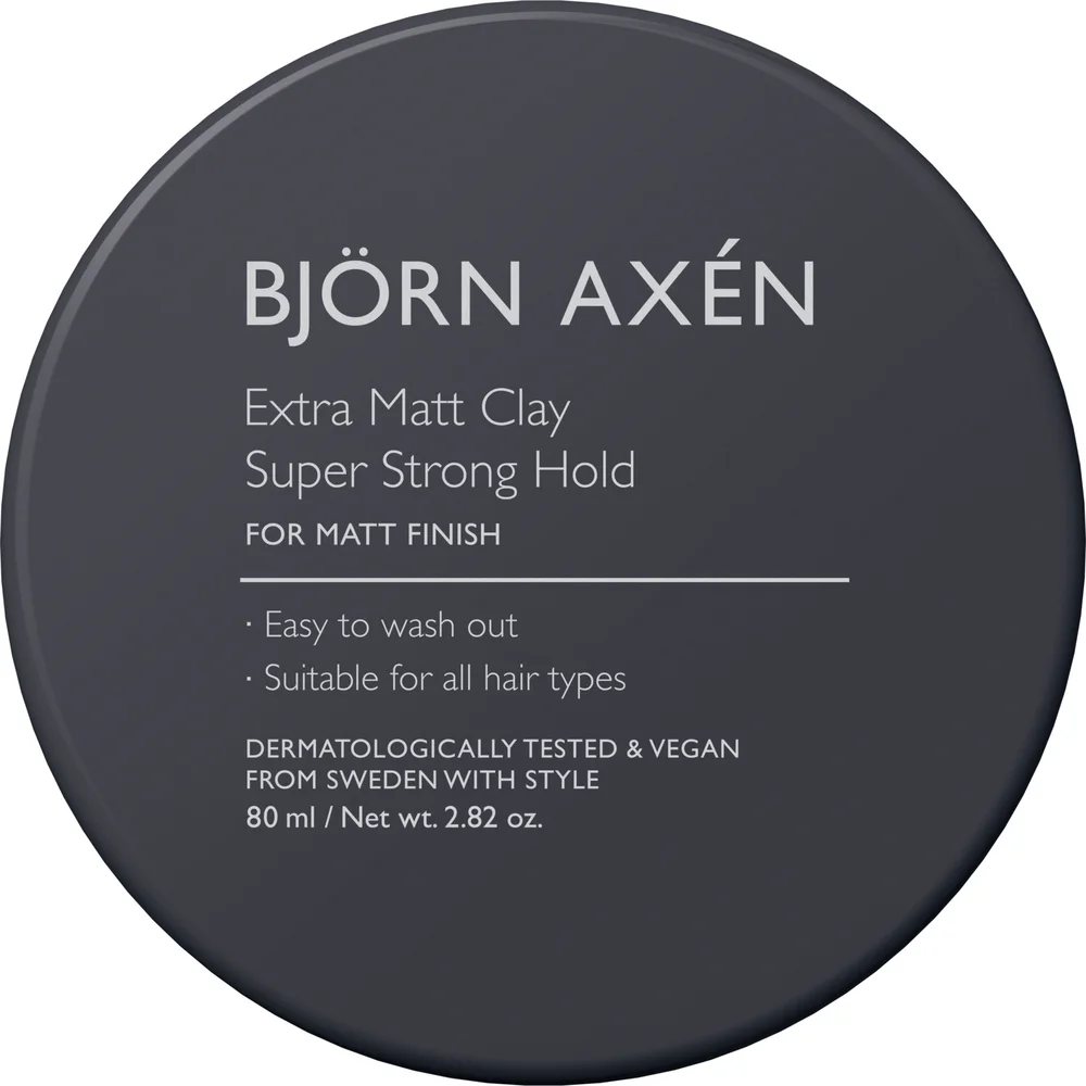 Extra Matt Clay Super Strong Hold 80 ml – Björn Axén v:7371750 Extra Matt Clay Super Strong Hold 80 ml – Björn Axén v:7371750