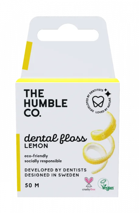 The Humble Co. Dental Floss Lemon 50 M 1stk v:9971366 The Humble Co. Dental Floss Lemon 50 M 1stk v:9971366