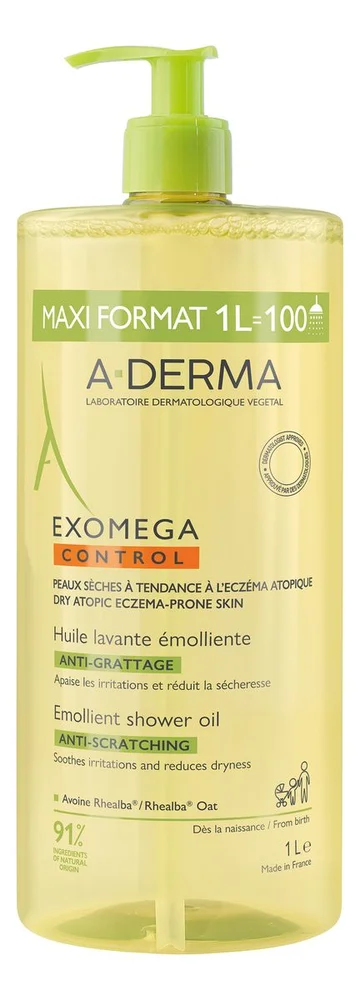 A-DERMA Exomega Control Shower Oil – 1000 ml. v:7974215 A-DERMA Exomega Control Shower Oil – 1000 ml. v:7974215