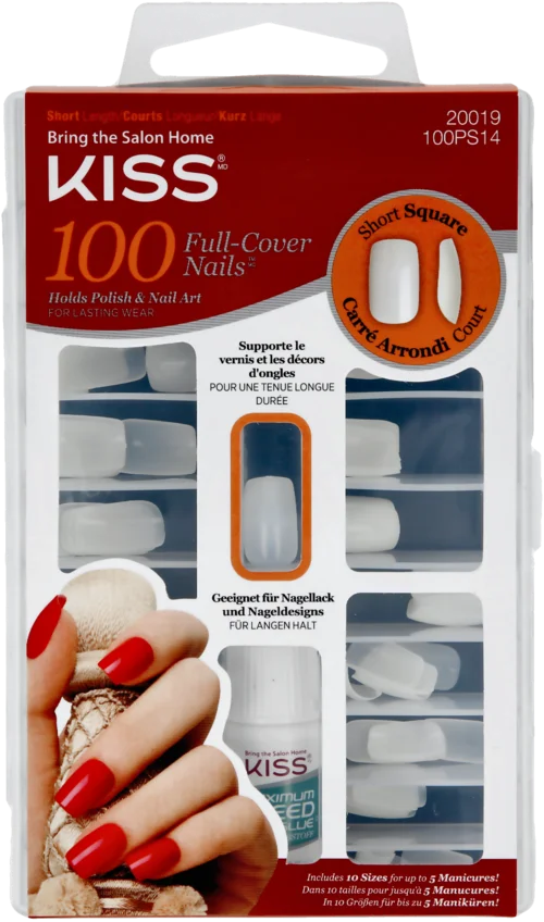Kiss Full Cover Nails Short Square v:3643589
