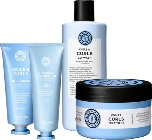 maria nila Coils & Curls Bundle Conditioner Wash 350 ml & Masque 250 ml & Curl Gel 125 ml & Oil-in-Cream 100 ml v:2999559 maria nila Coils & Curls Bundle Conditioner Wash 350 ml & Masque 250 ml & Curl Gel 125 ml & Oil-in-Cream 100 ml v:2999559
