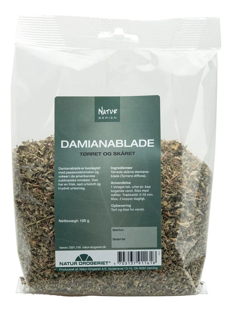 Natur-Drogeriet Damianablader – 100 g v:7042889 Natur-Drogeriet Damianablader – 100 g v:7042889