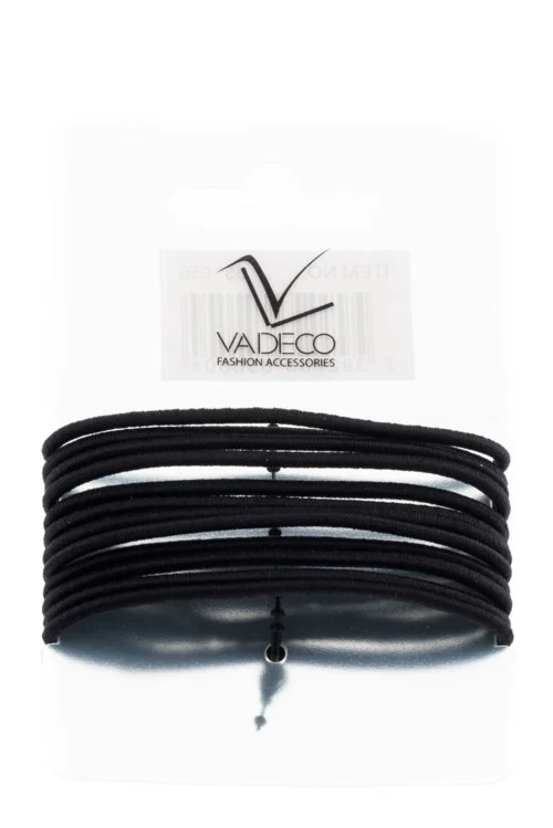 Avalea thin hair ties 12 pcs no metal 2mm black v:7811191 Avalea thin hair ties 12 pcs no metal 2mm black v:7811191