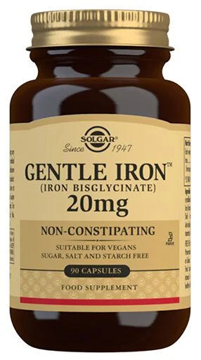 Solgar Gentle Iron 20 mg (biglysinat) - 90 kaps v:2796057