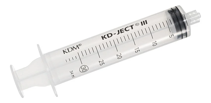 KD-Ject III sprøyte 3-k 30ml LL centrisk grad 1ml – 50 stk. v:7408334 KD-Ject III sprøyte 3-k 30ml LL centrisk grad 1ml – 50 stk. v:7408334