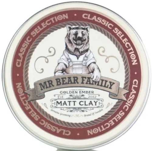 Mr Bear Family Golden Ember Pomade Matt Clay 100 ml v:4628149 Mr Bear Family Golden Ember Pomade Matt Clay 100 ml v:4628149