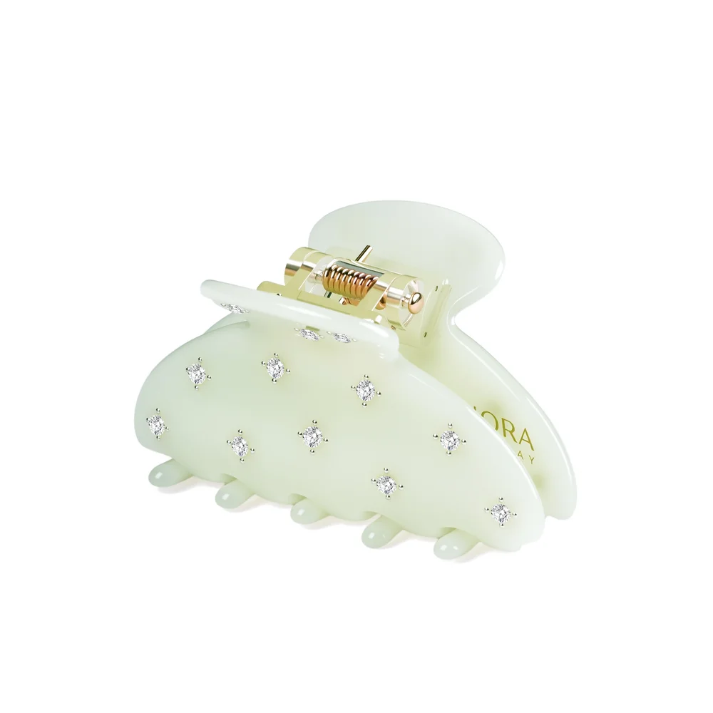 Nora Norway Hairclip Plain Small Lightgreen v:4257484