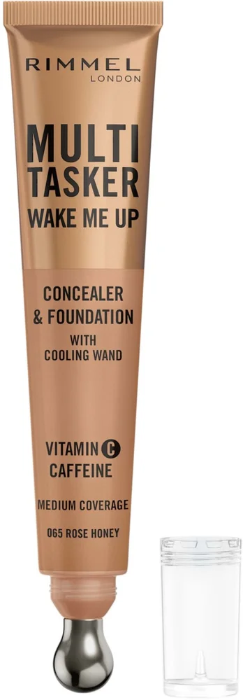Rimmel Multi Tasker Wake Me Up Concealer & Foundation Rose Honey 065 v:3528765 Rimmel Multi Tasker Wake Me Up Concealer & Foundation Rose Honey 065 v:3528765