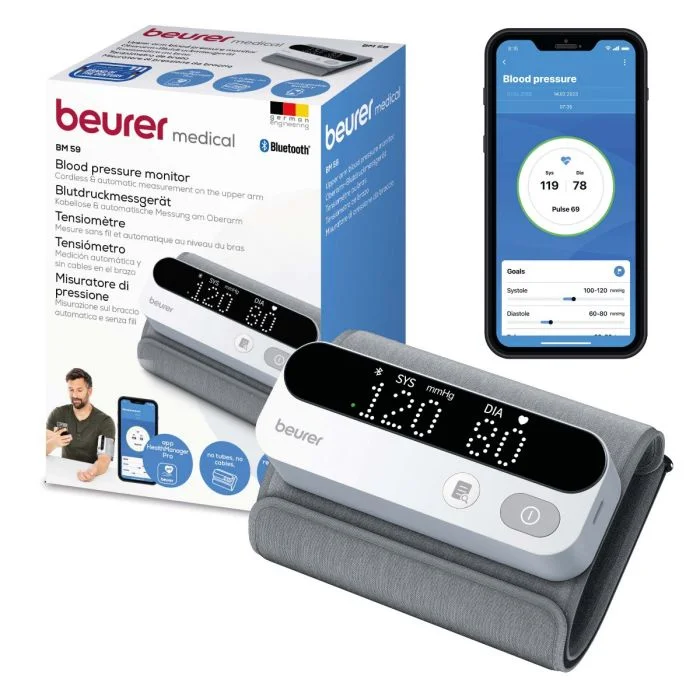 BM 59 Blodtrykksmåler for overarm med Bluetooth v:1801987