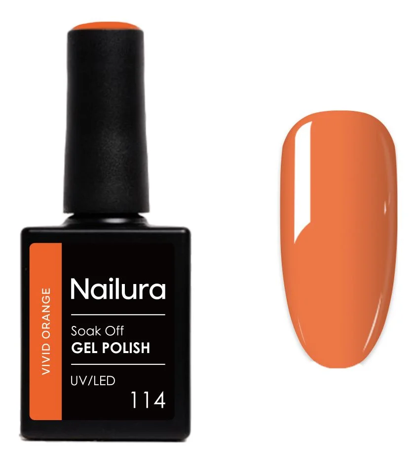 Nailura Gel Polish 114 – Vivid Orange – 10 ml. v:4758604 Nailura Gel Polish 114 – Vivid Orange – 10 ml. v:4758604