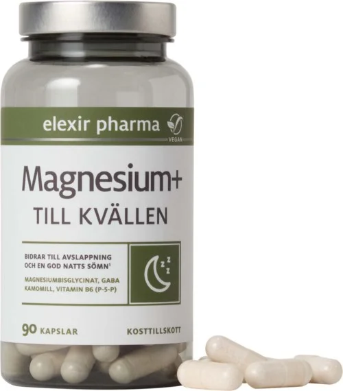 Elexir Pharma Magnesium+ Till kvällen 90 stk v:8583289