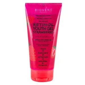 Biovène Retinol Youth Gel Extra-Firming Organic Strawberry Body Treatment 200ml v:7306104 Biovène Retinol Youth Gel Extra-Firming Organic Strawberry Body Treatment 200ml v:7306104