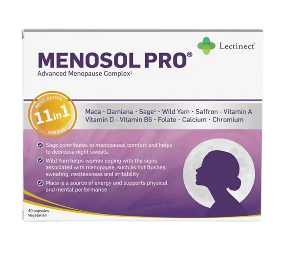 Lectinect Menosol Pro 40 kapsler | Overgangsalder v:1623551 Lectinect Menosol Pro 40 kapsler | Overgangsalder v:1623551