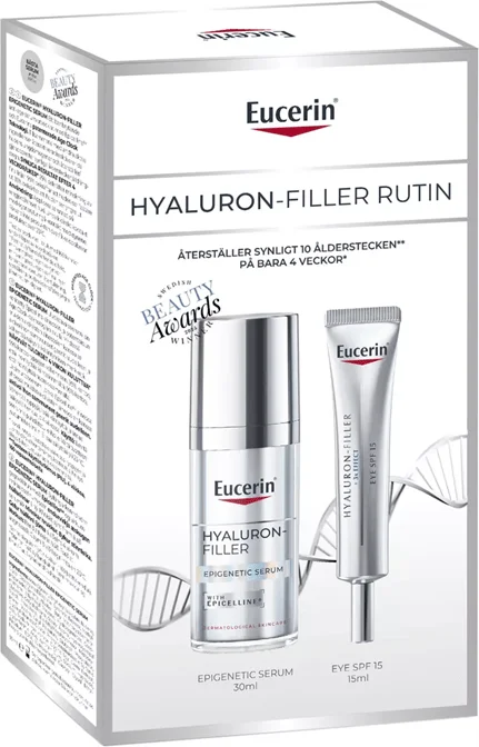 Eucerin Hyaluron-Filler Serum + Eye Cream Gift Set – 1 sett v:3171574 Eucerin Hyaluron-Filler Serum + Eye Cream Gift Set – 1 sett v:3171574