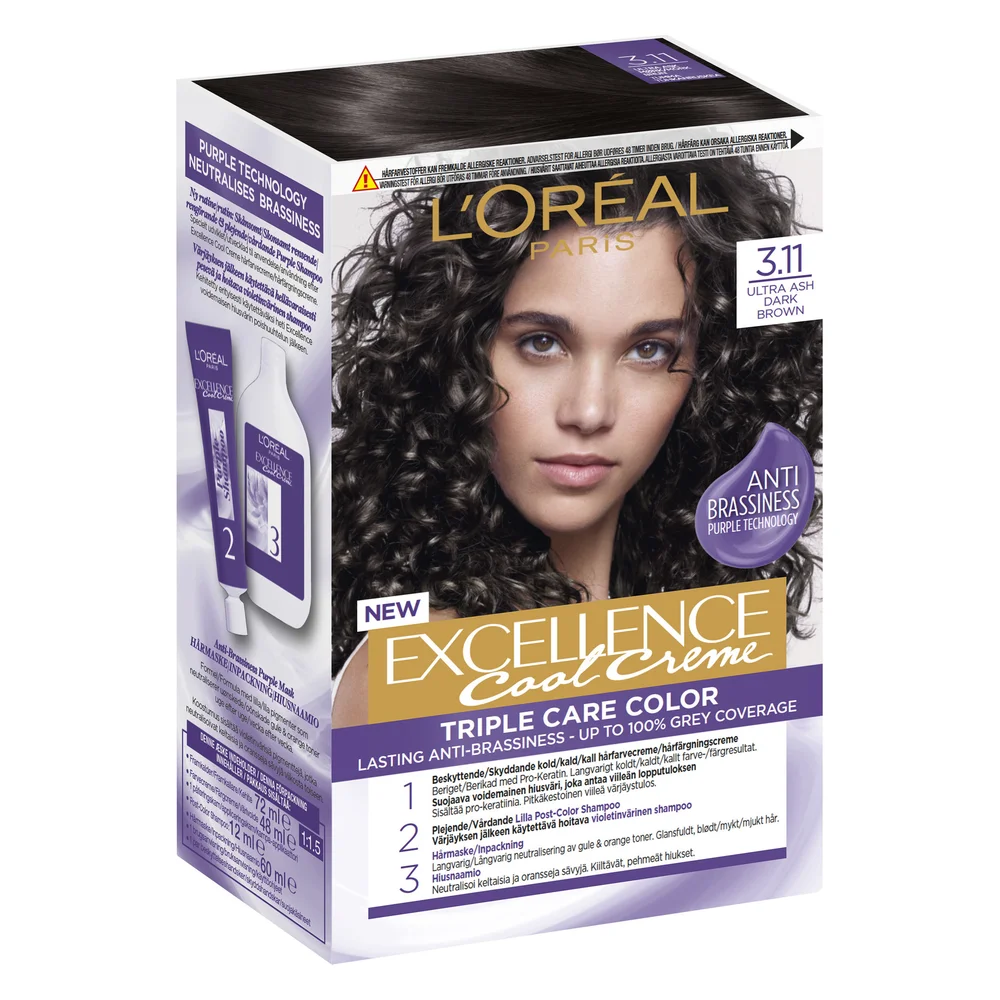 Excellence Cool Crème 3.11 Ultra Ash Dark Brown v:3539266 Excellence Cool Crème 3.11 Ultra Ash Dark Brown v:3539266