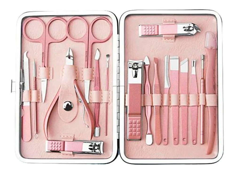 UNIQ 18-i-1 Manicure / Grooming Kit Rosegull – 18 stk. v:3403605 UNIQ 18-i-1 Manicure / Grooming Kit Rosegull – 18 stk. v:3403605
