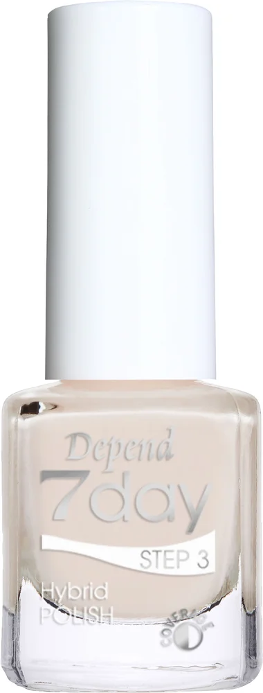 7 Day Hybrid Nail Polish - No Work, All Play Collection 7327 Milky White - Depend v:9671326