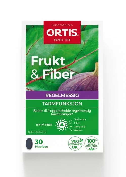 Ortis Frukt & Fiber tabletter 30 stk v:2671461
