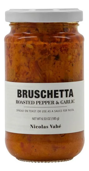 Nicolas Vahé Bruschetta – Roasted peppers & garlic – 185 g. v:3559120 Nicolas Vahé Bruschetta – Roasted peppers & garlic – 185 g. v:3559120