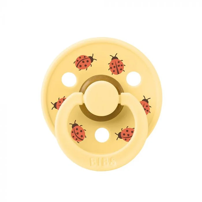 BIBS smokk Studio Colour Ladybug Friends Latex Size 3 Pale Butter 1 stk v:5690765