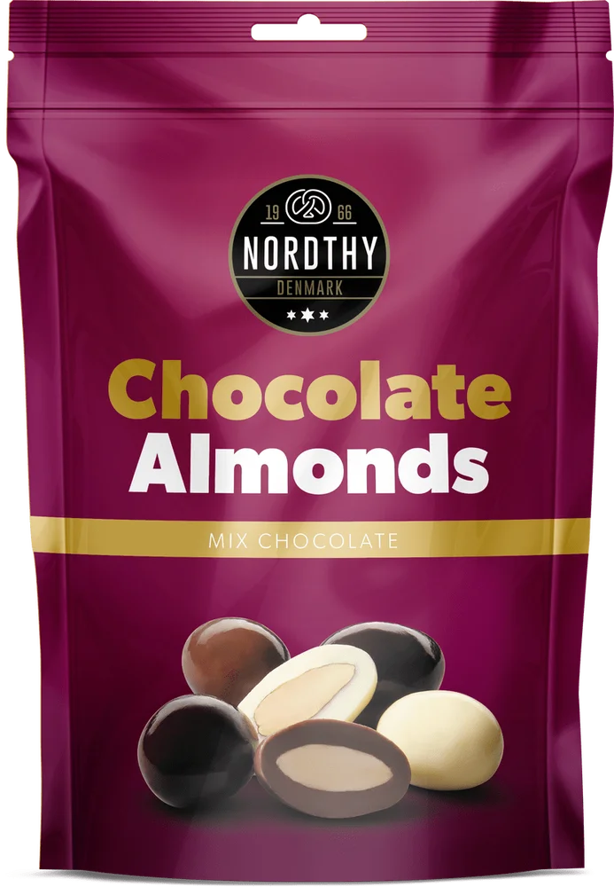 Nordthy Sjokolademandler i blanding – 100 g v:6798610 Nordthy Sjokolademandler i blanding – 100 g v:6798610