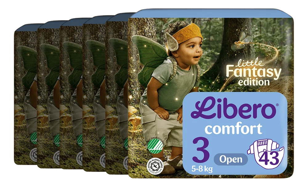Libero Comfort 3 Åpen Bleie – 6 x 43 stk. v:8653979 Libero Comfort 3 Åpen Bleie – 6 x 43 stk. v:8653979